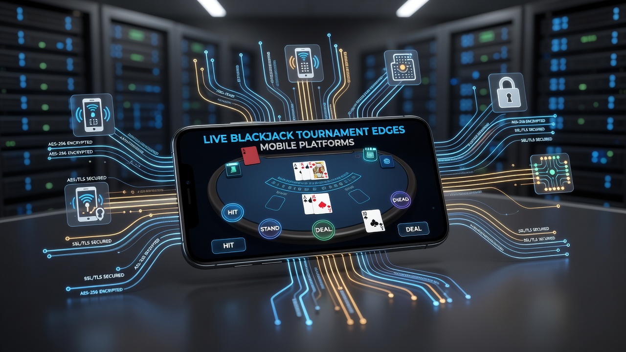 Mobile Plattformen mit Live-Dealer-Elementen und Verschlüsselung