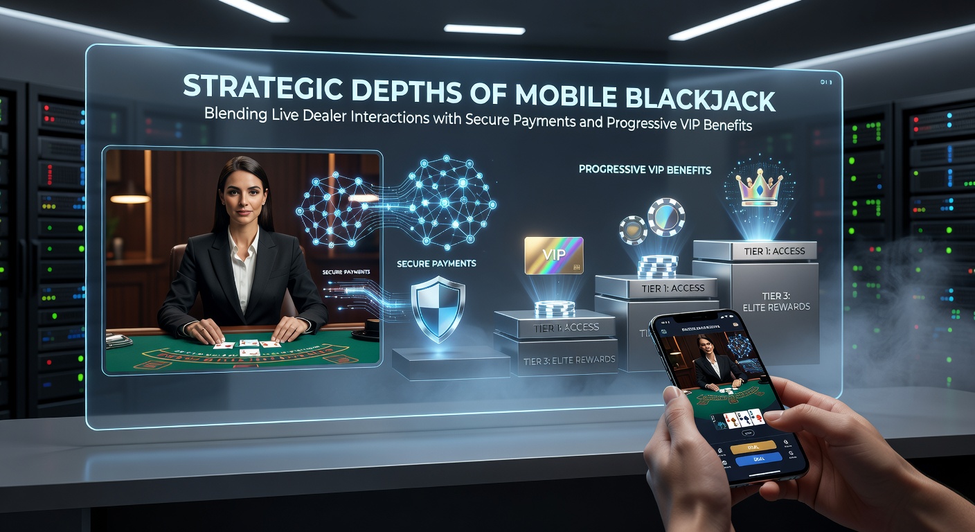 Mobile Blackjack App mit Live-Dealer-Interface und sicheren Zahlungsoptionen auf Smartphone-Display