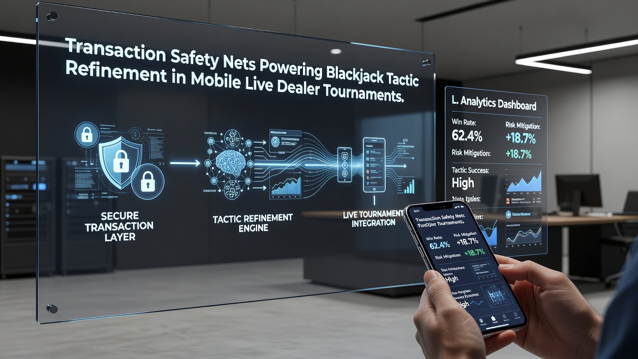 Mobile Live-Dealer-Sitzung mit Fokus auf Transaktionssicherheit und Strategieanpassung